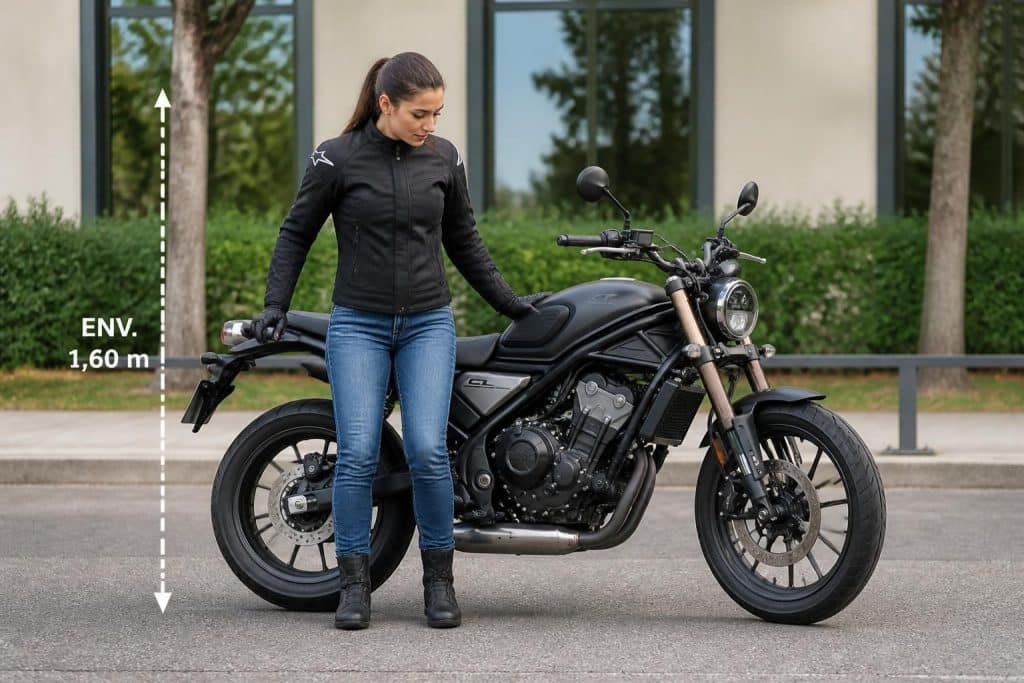 découvrez comment choisir la hauteur de selle idéale pour une personne mesurant 1m60 afin d'assurer confort et sécurité lors de la conduite de votre moto.