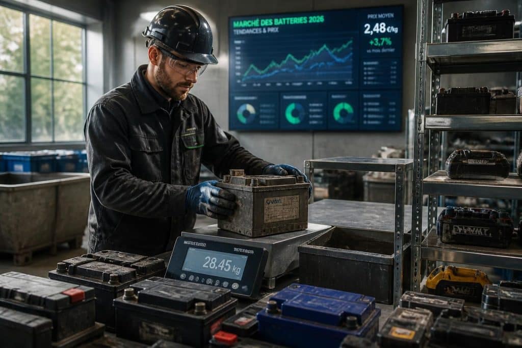 découvrez les prix au kilo des batteries chez les ferrailleurs en 2026, avec les tarifs actuels et les tendances du marché pour un rachat optimal.